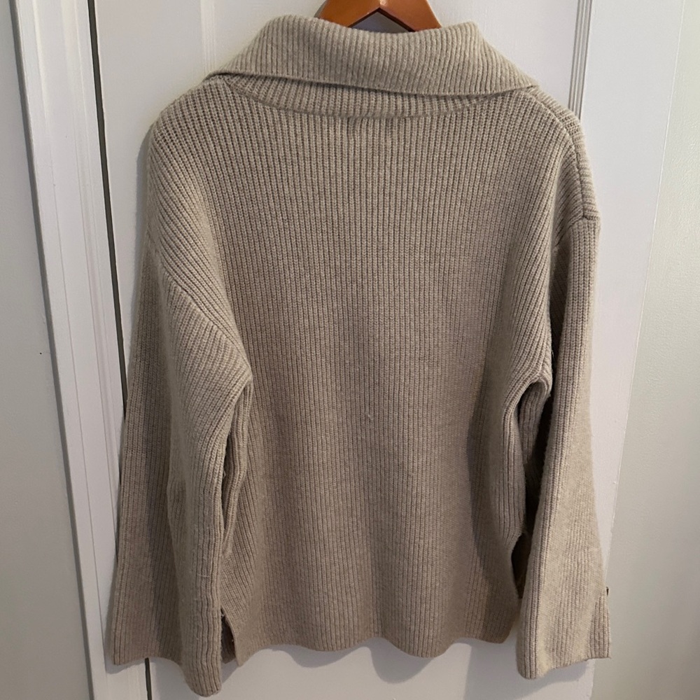 H&M Beige Ribbed Sweater S - Picture 4 of 4